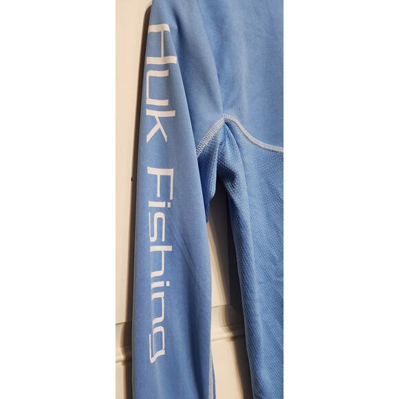 Huk Icon Light Blue Fishing Shirt Womens Size S - Picture 3 of 5